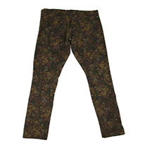 Women's cotton print trousers