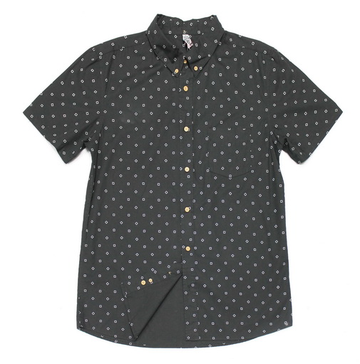 Men's cotton printed short-sleeved shirt