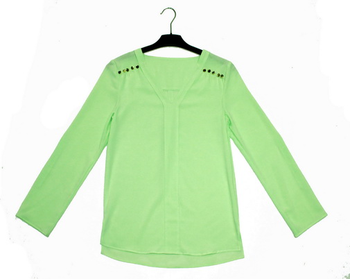 Women's all-polyester chiffon blouse